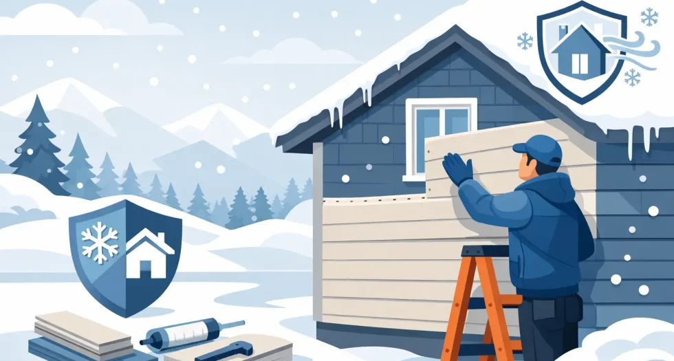 Siding Installation for Winter Protection