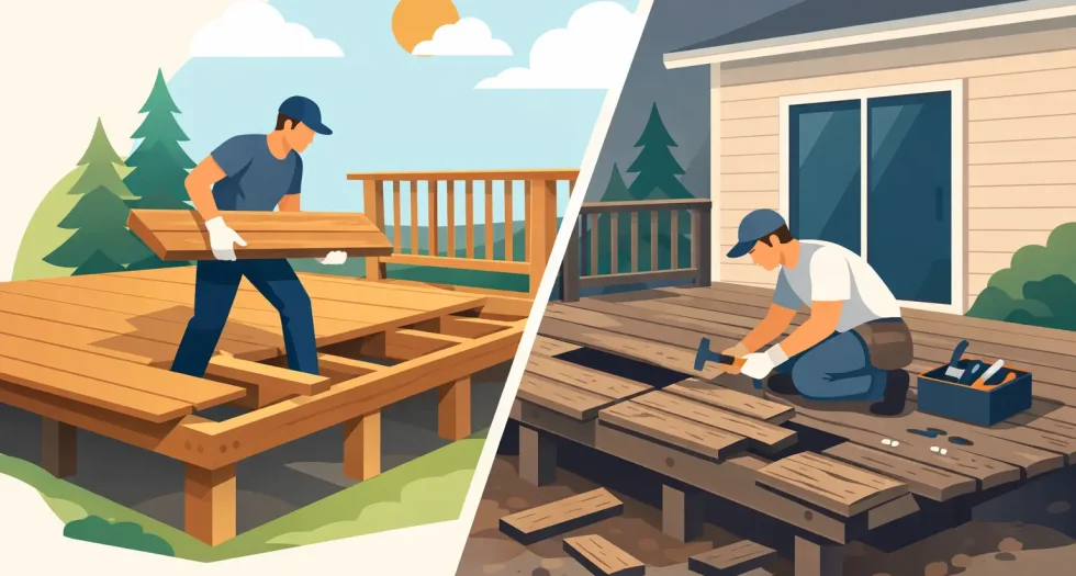 Deck Replacement vs Deck Repair: Which Fits?