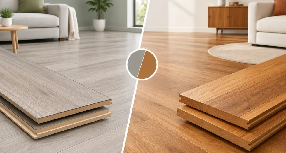 Laminate Versus Hardwood Flooring Compared
