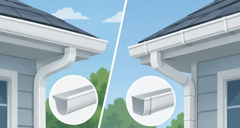 Seamless Gutters Versus Sectional Gutters