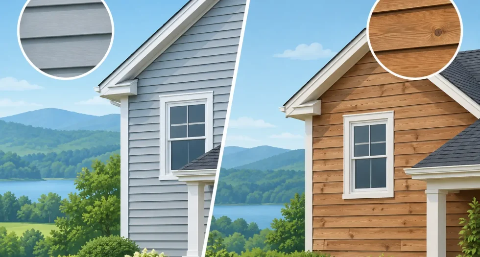 Vinyl Siding vs Wood Siding for Berkshire Homes
